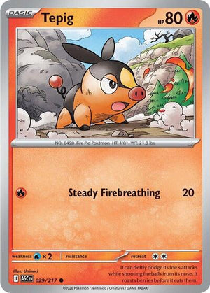 Pokemon TCG - ME: Ascended Heroes - Tepig - 029/217