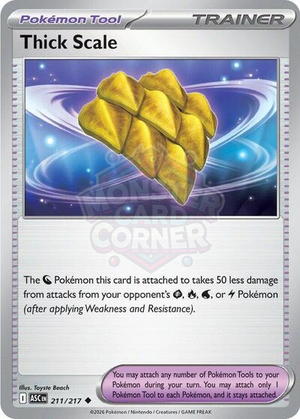 Pokemon TCG - ME: Ascended Heroes - Thick Scale - 211/217 - Reverse Holofoil