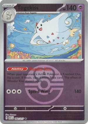 Pokemon TCG - ME: Ascended Heroes - Togekiss - 082/217 - Love Ball Reverse Holofoil