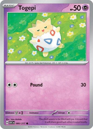 Pokemon TCG - ME: Ascended Heroes - Togepi - 080/217