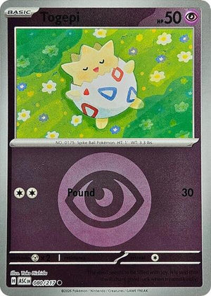 Pokemon TCG - ME: Ascended Heroes - Togepi - 080/217 - Reverse Holofoil