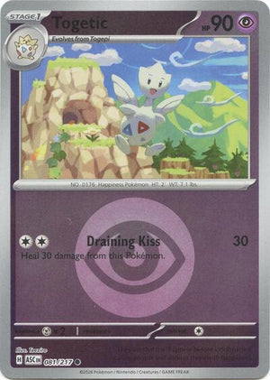 Pokemon TCG - ME: Ascended Heroes - Togetic - 081/217 - Energy Symbol Reverse Holofoil