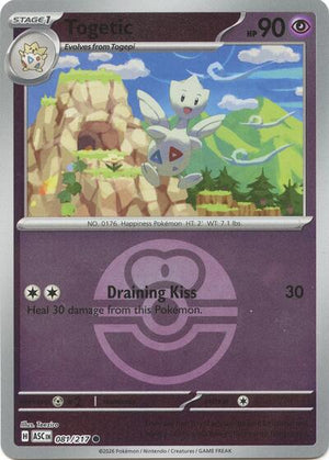 Pokemon TCG - ME: Ascended Heroes - Togetic - 081/217 - Love Ball Reverse Holofoil