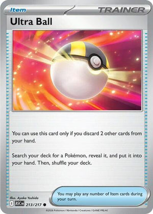 Pokemon TCG - ME: Ascended Heroes - Ultra Ball - 213/217