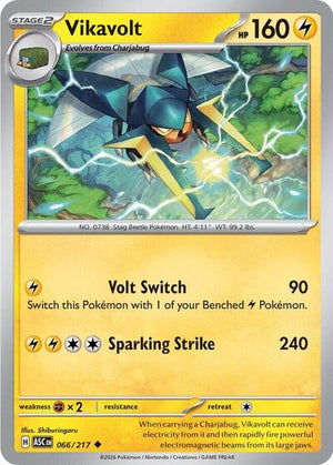 Pokemon TCG - ME: Ascended Heroes - Vikavolt - 066/217