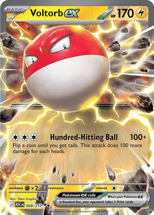 Pokemon TCG - ME: Ascended Heroes - Voltorb ex - 058/217 - Holofoil
