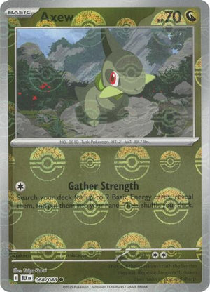 Pokemon TCG - SV10.5: Black Bolt - Axew - 068/086 - Pokeball - Holofoil