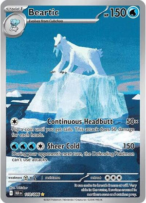 Pokemon TCG - SV10.5: Black Bolt - Beartic - 110/086 - Holofoil