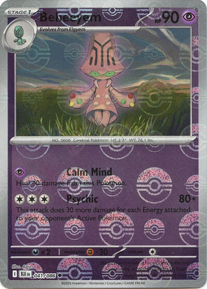 Pokemon TCG - SV10.5: Black Bolt - Beheeyem - 041/086 - Pokeball - Holofoil