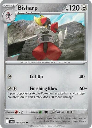 Pokemon TCG - SV10.5: Black Bolt - Bisharp - 065/086