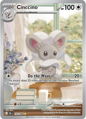 Pokemon TCG - SV10.5: Black Bolt - Cinccino - 153/086 - Holofoil
