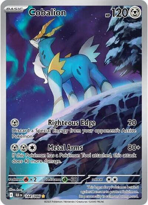 Pokemon TCG - SV10.5: Black Bolt - Cobalion - 144/086 - Holofoil
