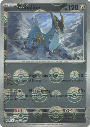 Pokemon TCG - SV10.5: Black Bolt - Cobalion - 066/086 - Pokeball - Holofoil