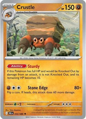 Pokemon TCG - SV10.5: Black Bolt - Crustle - 052/086