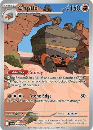 Pokemon TCG - SV10.5: Black Bolt - Crustle - 130/086 - Holofoil