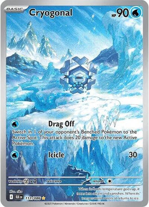 Pokemon TCG - SV10.5: Black Bolt - Cryogonal - 111/086 - Holofoil