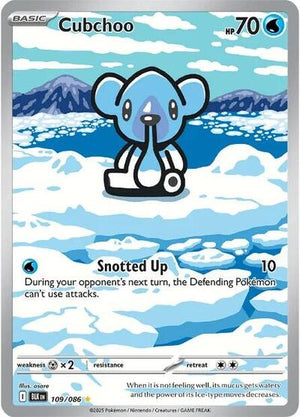 Pokemon TCG - SV10.5: Black Bolt - Cubchoo - 109/086 - Holofoil