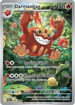 Pokemon TCG - SV10.5: Black Bolt - Darmanitan - 098/086 - Holofoil