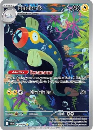Pokemon TCG - SV10.5: Black Bolt - Eelektrik - 114/086 - Holofoil