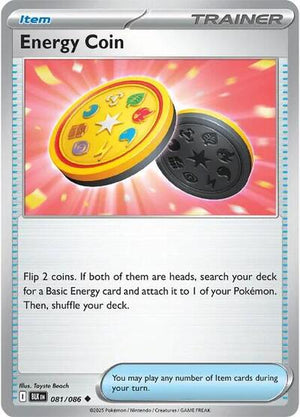Pokemon TCG - SV10.5: Black Bolt - Energy Coin - 081/086 - Reverse Holofoil
