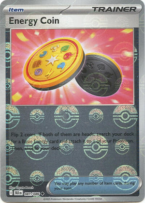 Pokemon TCG - SV10.5: Black Bolt - Energy Coin - 081/086 - Pokeball - Holofoil