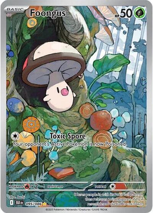 Pokemon TCG - SV10.5: Black Bolt - Foongus - 095/086 - Holofoil