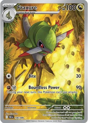 Pokemon TCG - SV10.5: Black Bolt - Fraxure - 146/086 - Holofoil