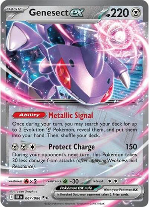 Pokemon TCG - SV10.5: Black Bolt - Genesect ex - 067/086 - Holofoil