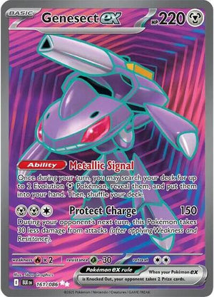 Pokemon TCG - SV10.5: Black Bolt - Genesect ex - 161/086 - Holofoil