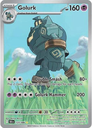 Pokemon TCG - SV10.5: Black Bolt - Golurk - 123/086 - Holofoil