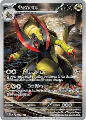 Pokemon TCG - SV10.5: Black Bolt - Haxorus - 147/086 - Holofoil