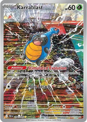 Pokemon TCG - SV10.5: Black Bolt - Karrablast - 094/086 - Holofoil
