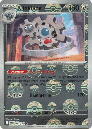 Pokemon TCG - SV10.5: Black Bolt - Klinklang - 063/086 - Pokeball - Holofoil
