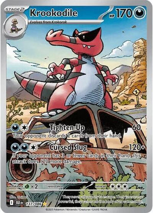 Pokemon TCG - SV10.5: Black Bolt - Krookodile - 137/086 - Holofoil