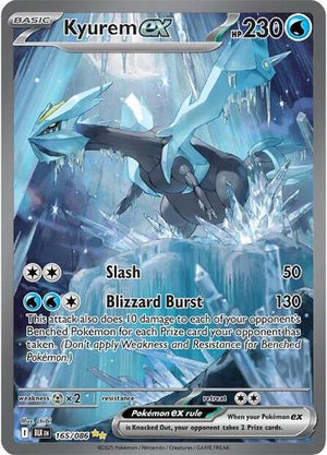 Pokemon TCG - SV10.5: Black Bolt - Kyurem ex - 165/086 - Holofoil