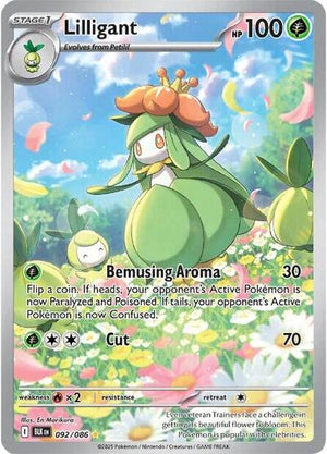 Pokemon TCG - SV10.5: Black Bolt - Lilligant - 092/086 - Holofoil