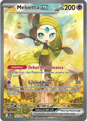 Pokemon TCG - SV10.5: Black Bolt - Meloetta ex - 167/086 - Holofoil