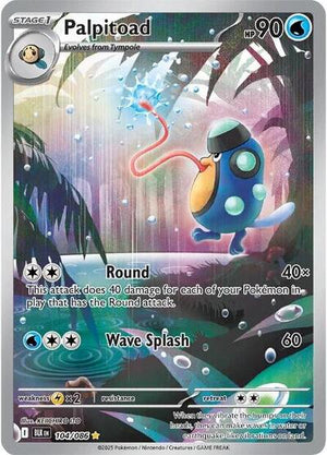Pokemon TCG - SV10.5: Black Bolt - Palpitoad - 104/086 - Holofoil