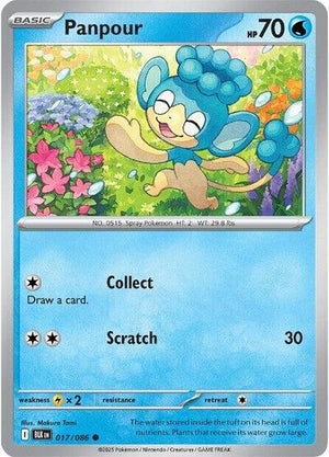 Pokemon TCG - SV10.5: Black Bolt - Panpour - 017/086