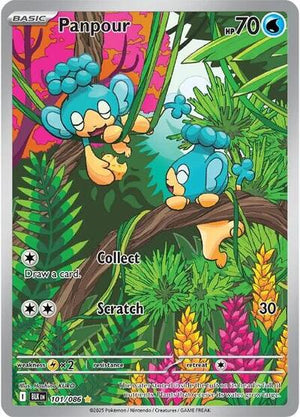 Pokemon TCG - SV10.5: Black Bolt - Panpour - 101/086 - Holofoil