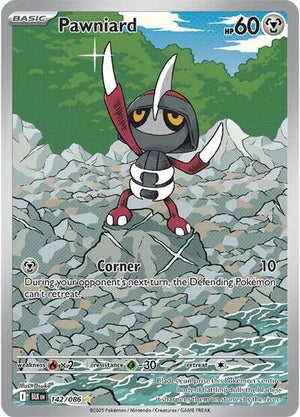 Pokemon TCG - SV10.5: Black Bolt - Pawniard - 142/086 - Holofoil