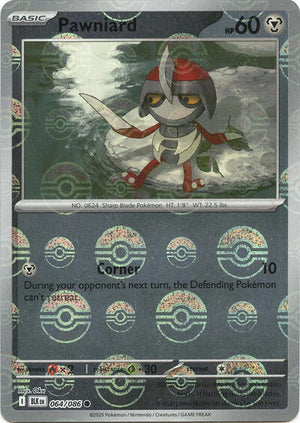 Pokemon TCG - SV10.5: Black Bolt - Pawniard - 064/086 - Pokeball - Holofoil