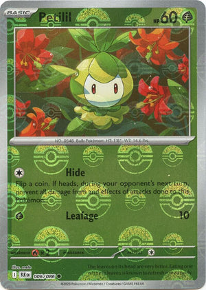 Pokemon TCG - SV10.5: Black Bolt - Petilil - 006/086 - Pokeball - Holofoil
