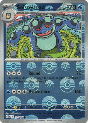 Pokemon TCG - SV10.5: Black Bolt - Seismitoad - 021/086 - Pokeball - Holofoil