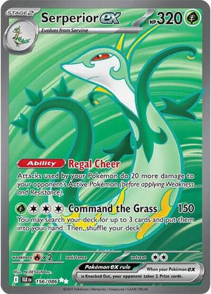 Pokemon TCG - SV10.5: Black Bolt - Serperior ex - 156/086 - Holofoil
