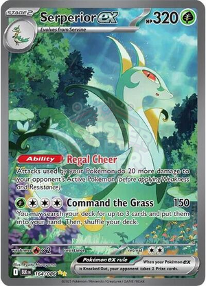 Pokemon TCG - SV10.5: Black Bolt - Serperior ex - 164/086 - Holofoil