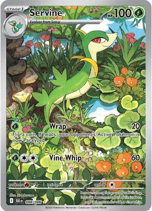 Pokemon TCG - SV10.5: Black Bolt - Servine - 088/086 - Holofoil