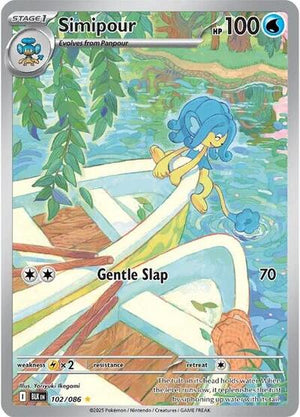 Pokemon TCG - SV10.5: Black Bolt - Simipour - 102/086 - Holofoil