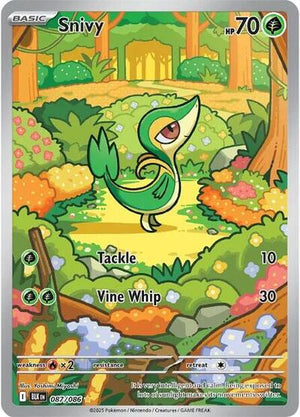 Pokemon TCG - SV10.5: Black Bolt - Snivy - 087/086 - Holofoil