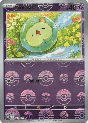 Pokemon TCG - SV10.5: Black Bolt - Solosis - 037/086 - Pokeball - Holofoil